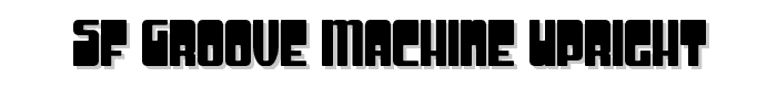 SF Groove Machine Upright font